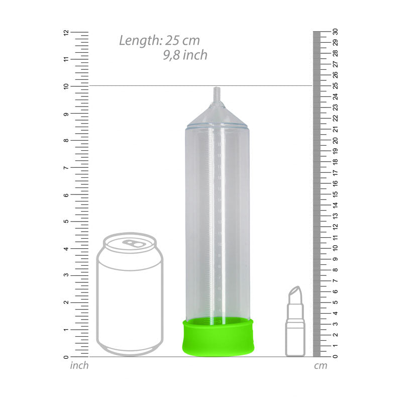 Ouch Glow In The Dark Comfort Beginner Pump Clear 9" insertable > Pumps > Penis Pumps - Tophatter Daily Deals