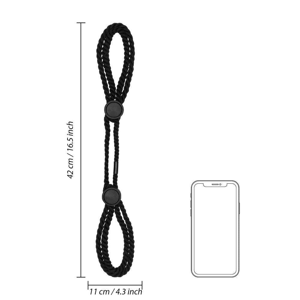 Ouch Adjustable Rope Hand Cuffs – Comfortable BDSM Restraint Accessory > Bondage Gear > Handcuffs - Tophatter Daily Deals