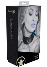 Ouch Venice Collection Collar with Iridescent Hardware and Leash > Bondage Gear > Collars & Leashes - Tophatter Daily Deals