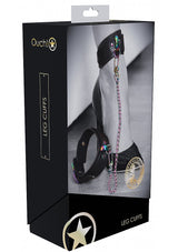 Ouch! Venice Collection Leg Cuffs with Iridescent Hardware and Adjustable Black Straps > Bondage Gear > Restraints - Tophatter Daily Deals