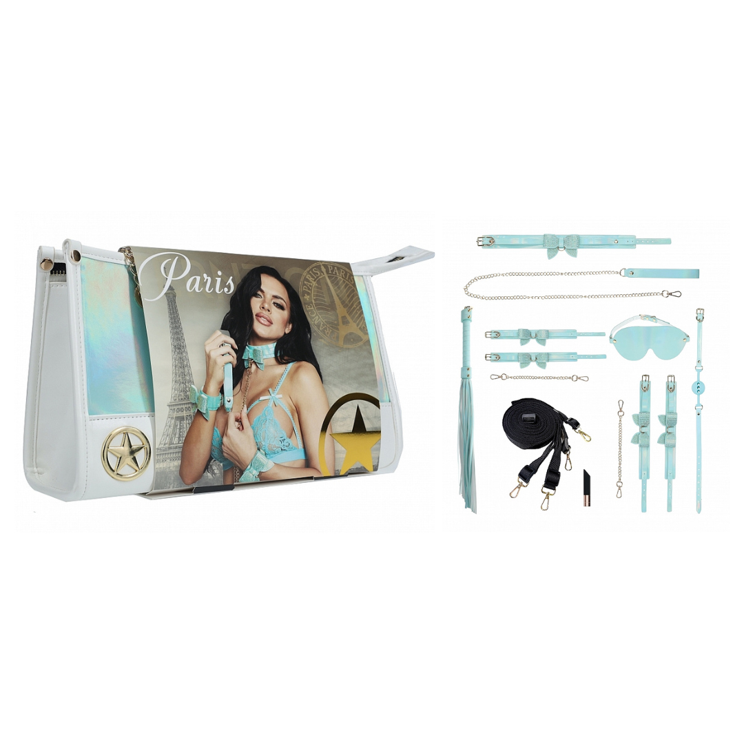 OUCH! Paris Collection 8 Piece Baby Bondage Set with Bag > Bondage Gear > Collars & Leashes - Tophatter Daily Deals