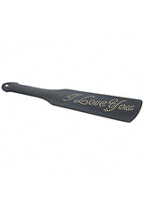 Ouch London Collection Paddle Black PU Leather with Iridescent Hardware > Bondage Gear > Paddles - Tophatter Daily Deals