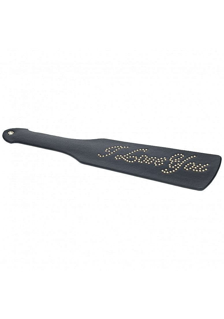 Ouch London Collection Paddle Black PU Leather with Iridescent Hardware > Bondage Gear > Paddles - Tophatter Daily Deals