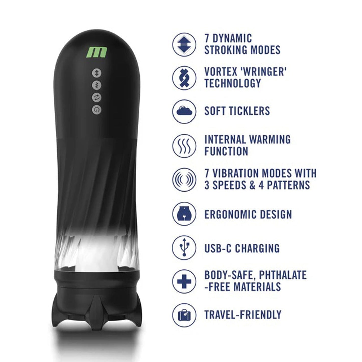 Quantumx Triple Action Automatic Stroker (Black) – Stroker > Sex Toys For Men > Masturbators Premium - Tophatter Daily Deals