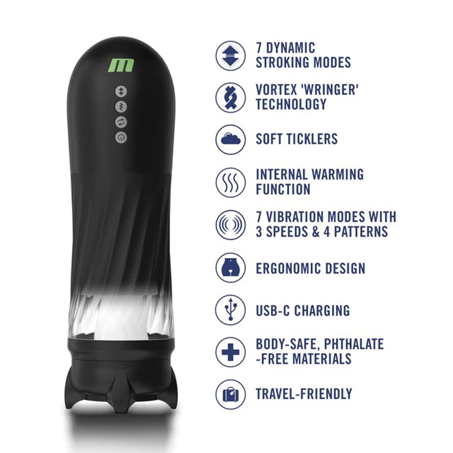 Quantumx Triple Action Automatic Stroker (Black) – Stroker > Sex Toys For Men > Masturbators Premium - Tophatter Daily Deals