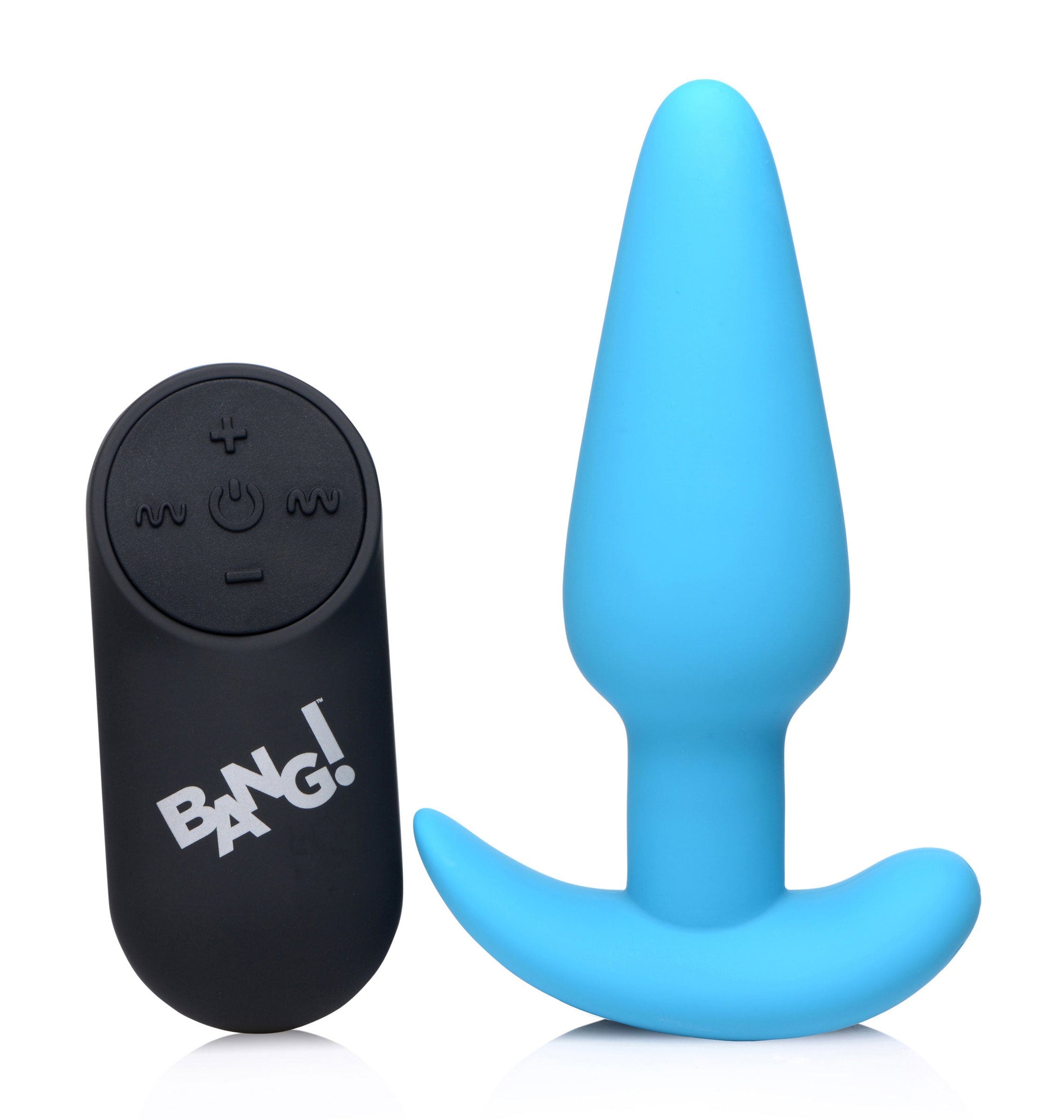 Remote Control Silicone Butt Plug 21X Vibrating Blue > Anal Range > Vibrating Butt Plugs - Tophatter Daily Deals
