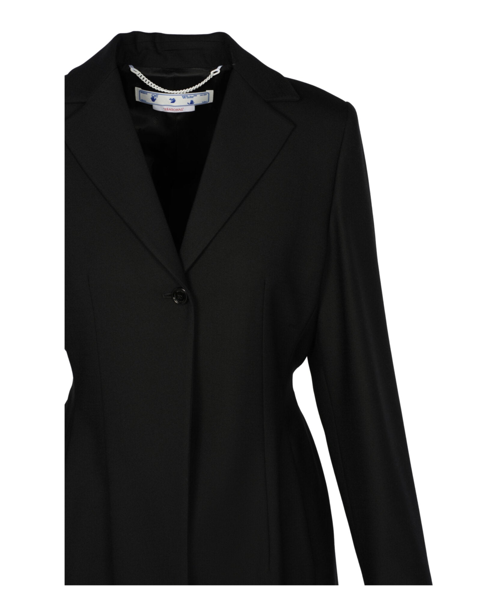 Off-White Wool Blend Relaxed Fit Blazer Jackets - Tophatter Daily Deals