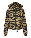 Off-White Zebra-Print Hooded Jacket Multi Jackets - Tophatter Daily Deals