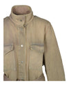 Off-White Dyed Denim Cargo Field Jacket Jackets - Tophatter Daily Deals