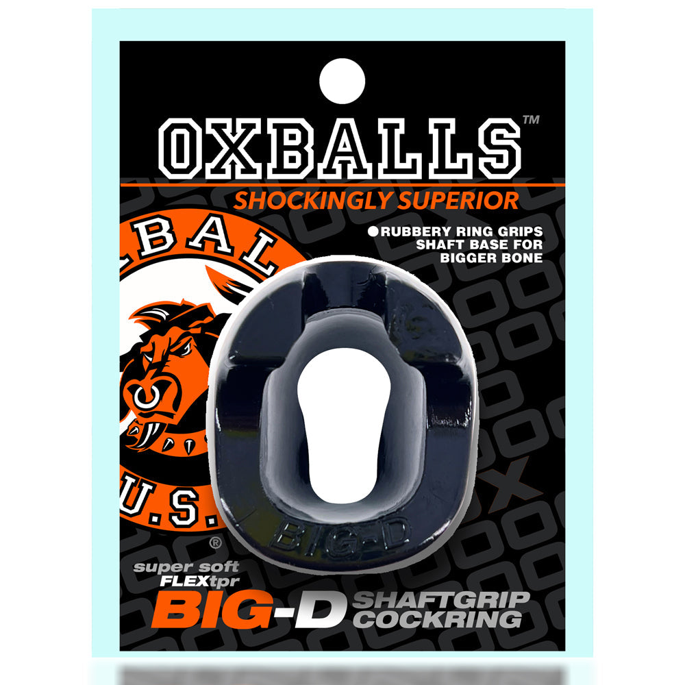 Big D Shaft Grip Cock Ring Black > Cock Ring > Single - Tophatter Daily Deals