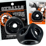 OXBALLS TRI-SPORT XL Thicker 3-Ring Cocksling Black – Enhanced Comfort and Superior Support > Cock Ring > Sling - Tophatter Daily Deals