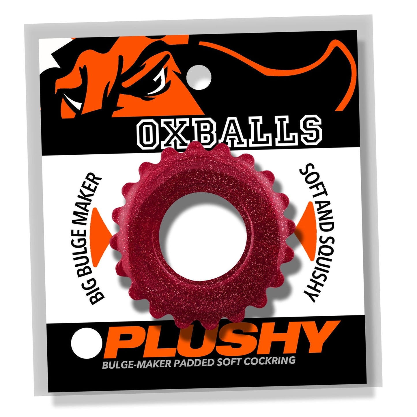 Oxballs Plushy (Cherry Lips) – Cushy Flexible Cock Ring > Cock Ring > Single - Tophatter Daily Deals