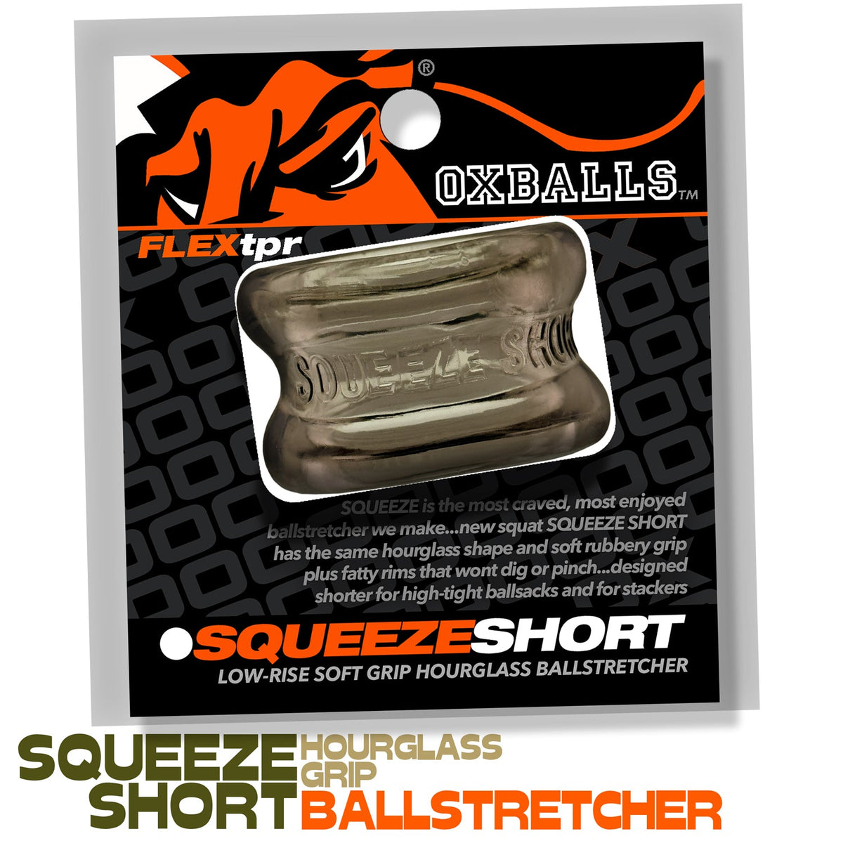 Oxballs Squeeze Short Storm – Rubber Ball Stretcher > Sex Toys For Men > Ball Stretchers - Tophatter Daily Deals