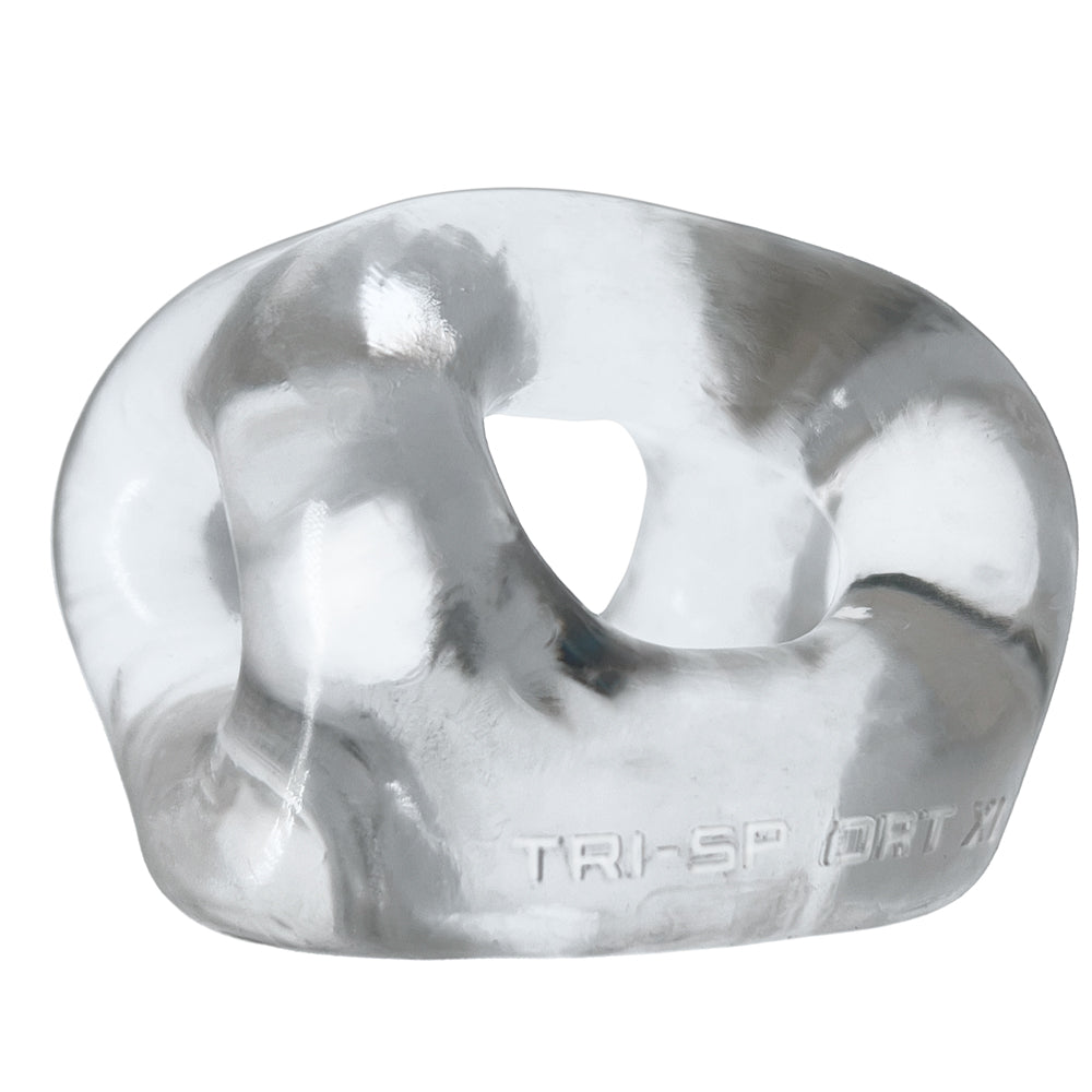 OXBALLS TRI-SPORT XL Thicker 3-Ring Cocksling Clear – Enhanced Support and Bulge Enhancement > Cock Ring > Sling - Tophatter Daily Deals