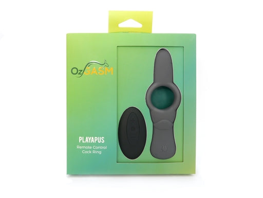 OzGasm Playapus Remote Control Cock Ring in Grey Silicone with Wireless Remote > Cock Ring > Vibrating - Tophatter Daily Deals
