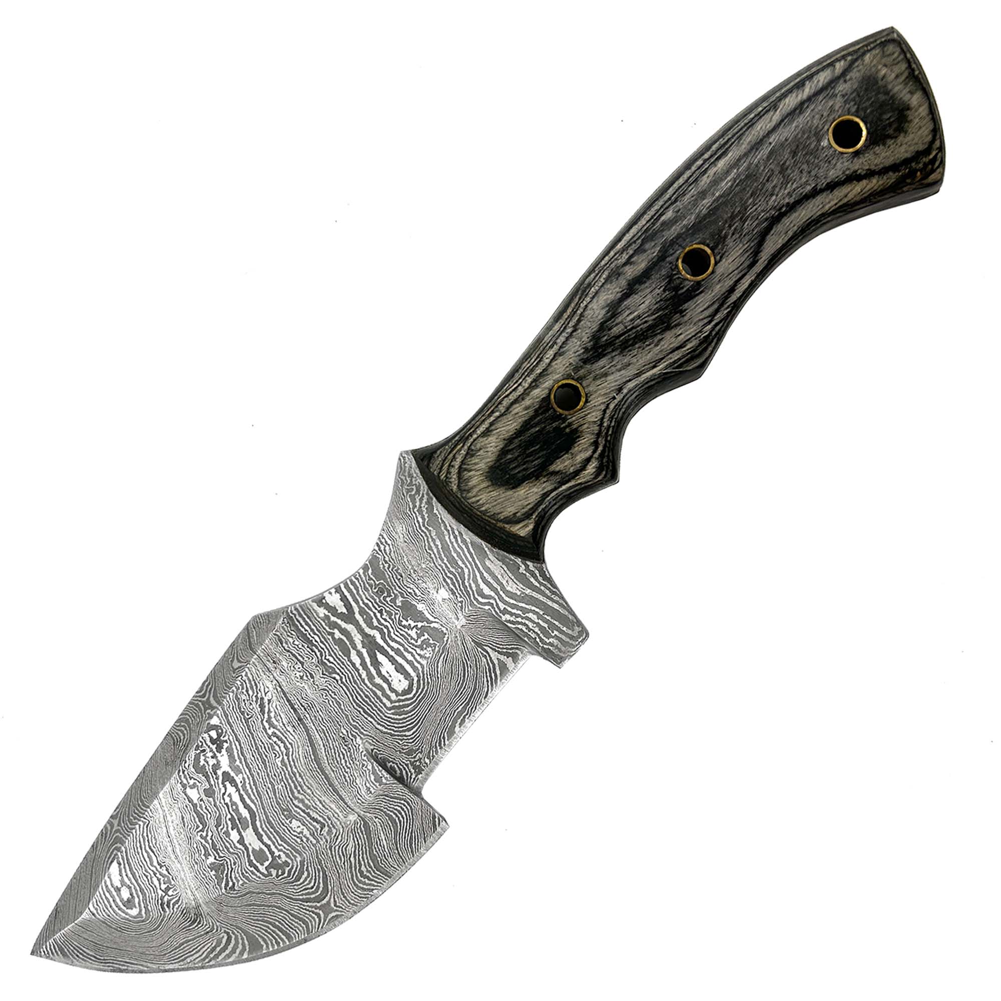 Ozark Full Tang Hand Forged Damascus Steel Tracker Knife knives - Tophatter Daily Deals