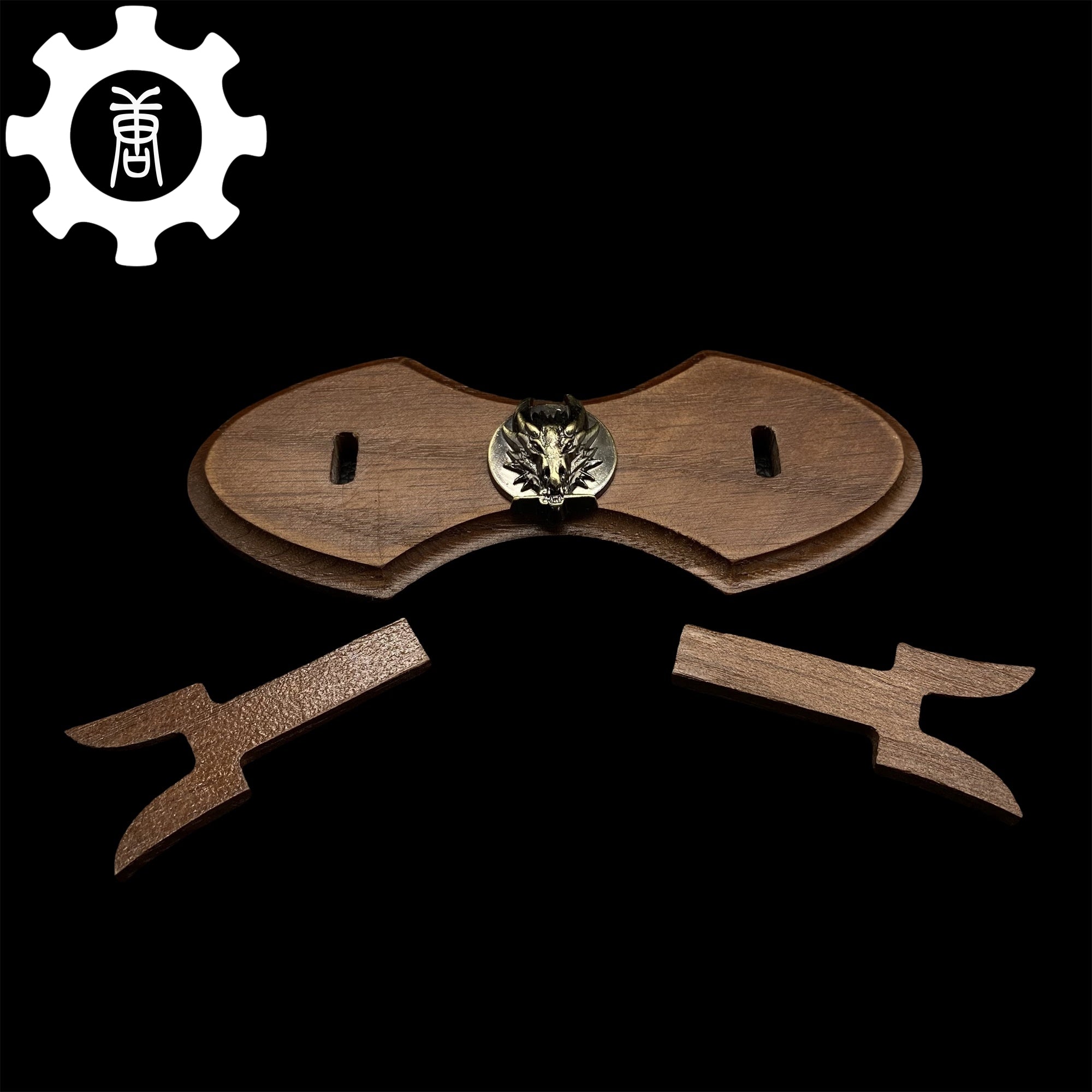 1-Layer Handmade Oak Wood Mini Display Holder - Tophatter Daily Deals