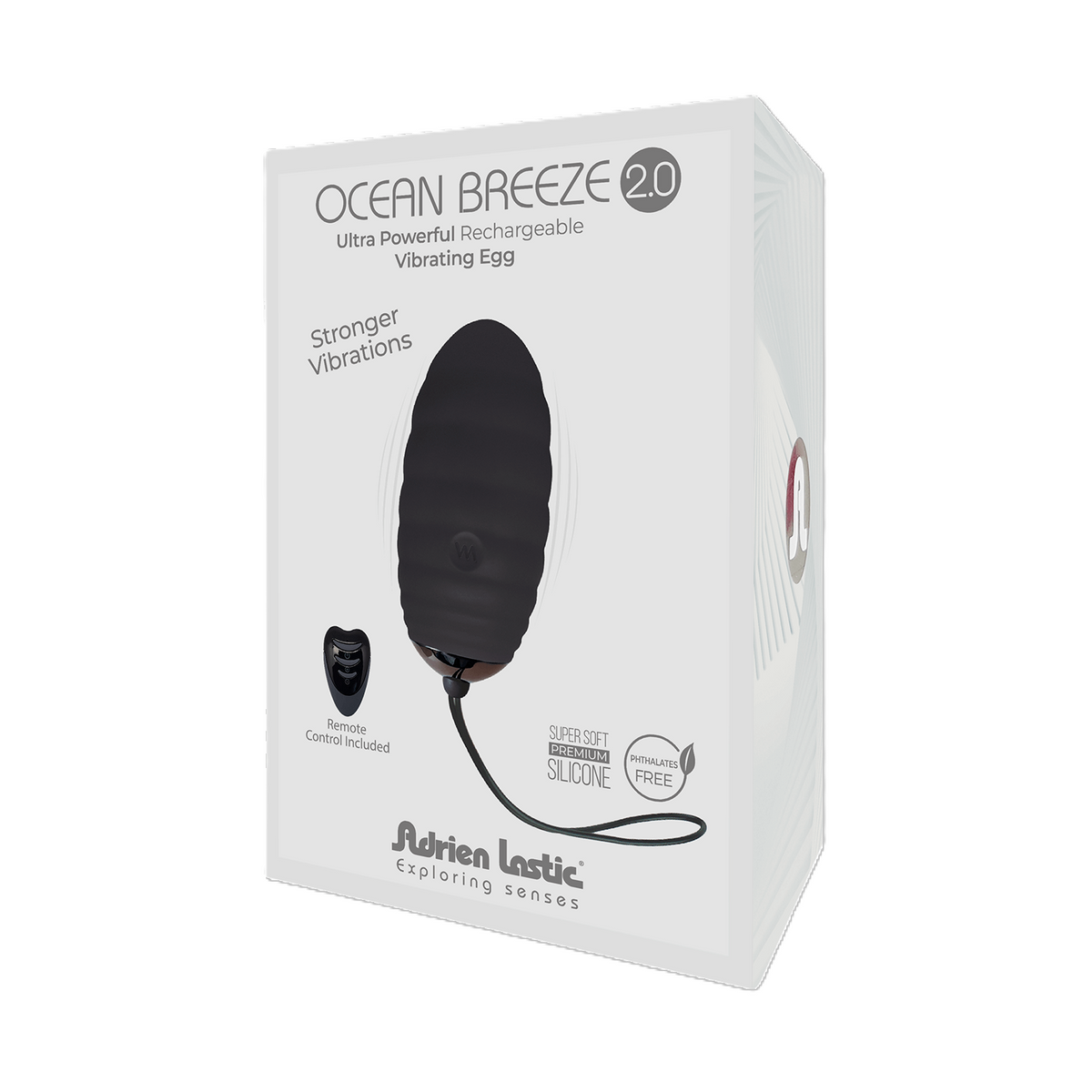 Ocean Breeze Bullet with Remote Black 2.0 Ultra Powerful Vibrating Egg Premium Silicone > Sex Toys For Ladies > Vibrating Eggs - Tophatter Daily Deals