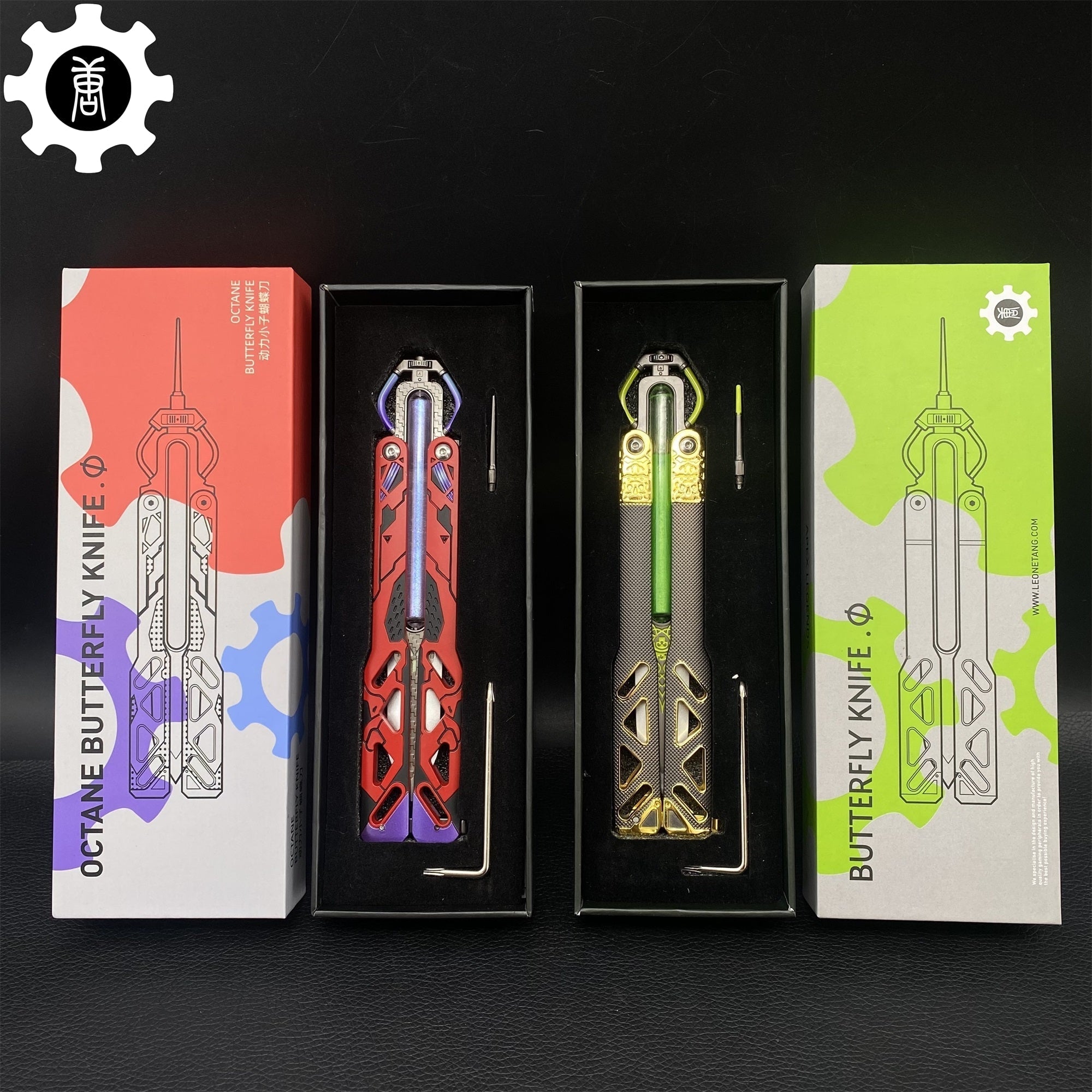 Octane Heirloom Recolor & V3 Balisong 2 In 1 Pack 2 In 1 Pack - Tophatter Daily Deals
