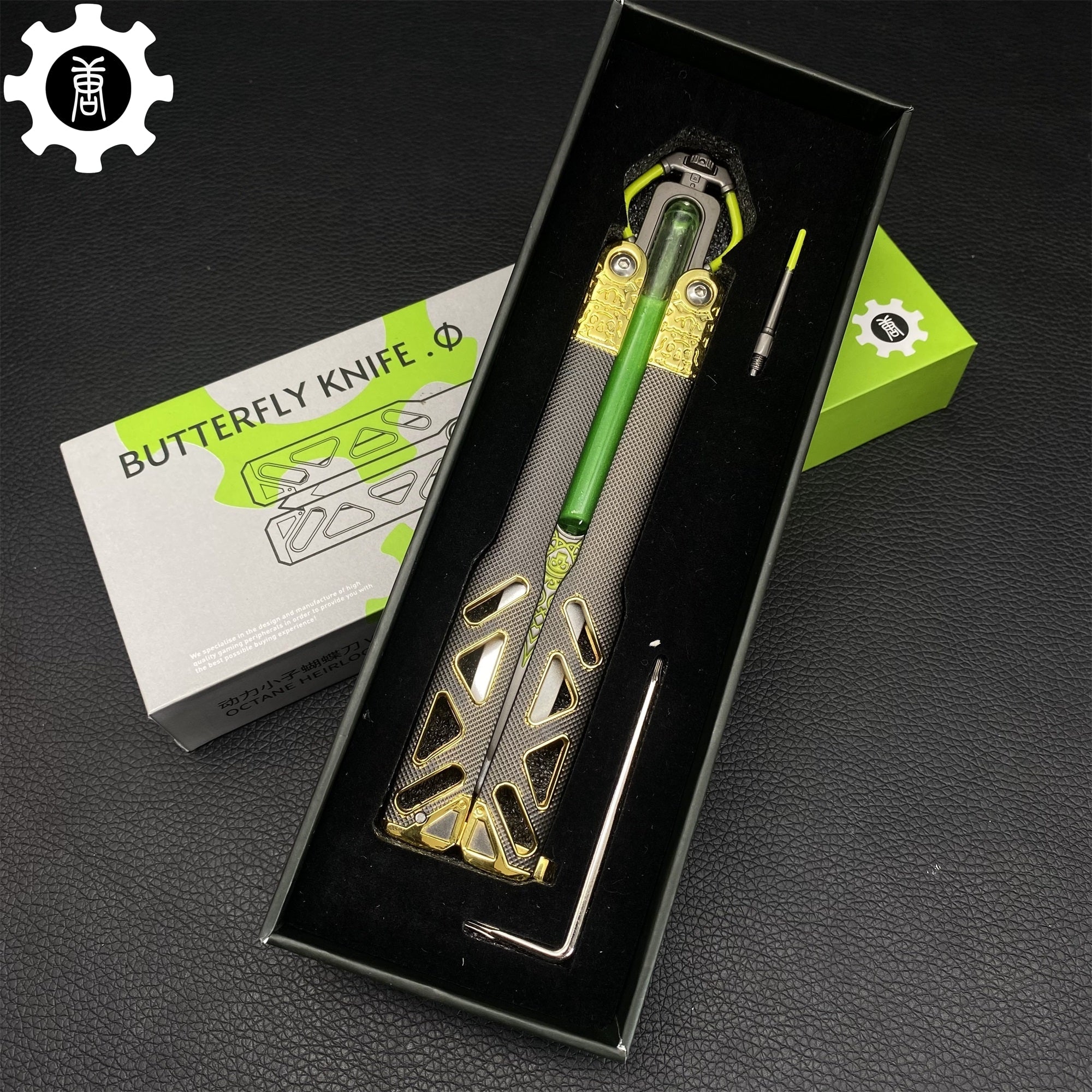 Octane Heirloom Recolor Replica-Octane Balisong Prototype Prop Octane Heirloom V3 - Tophatter Daily Deals