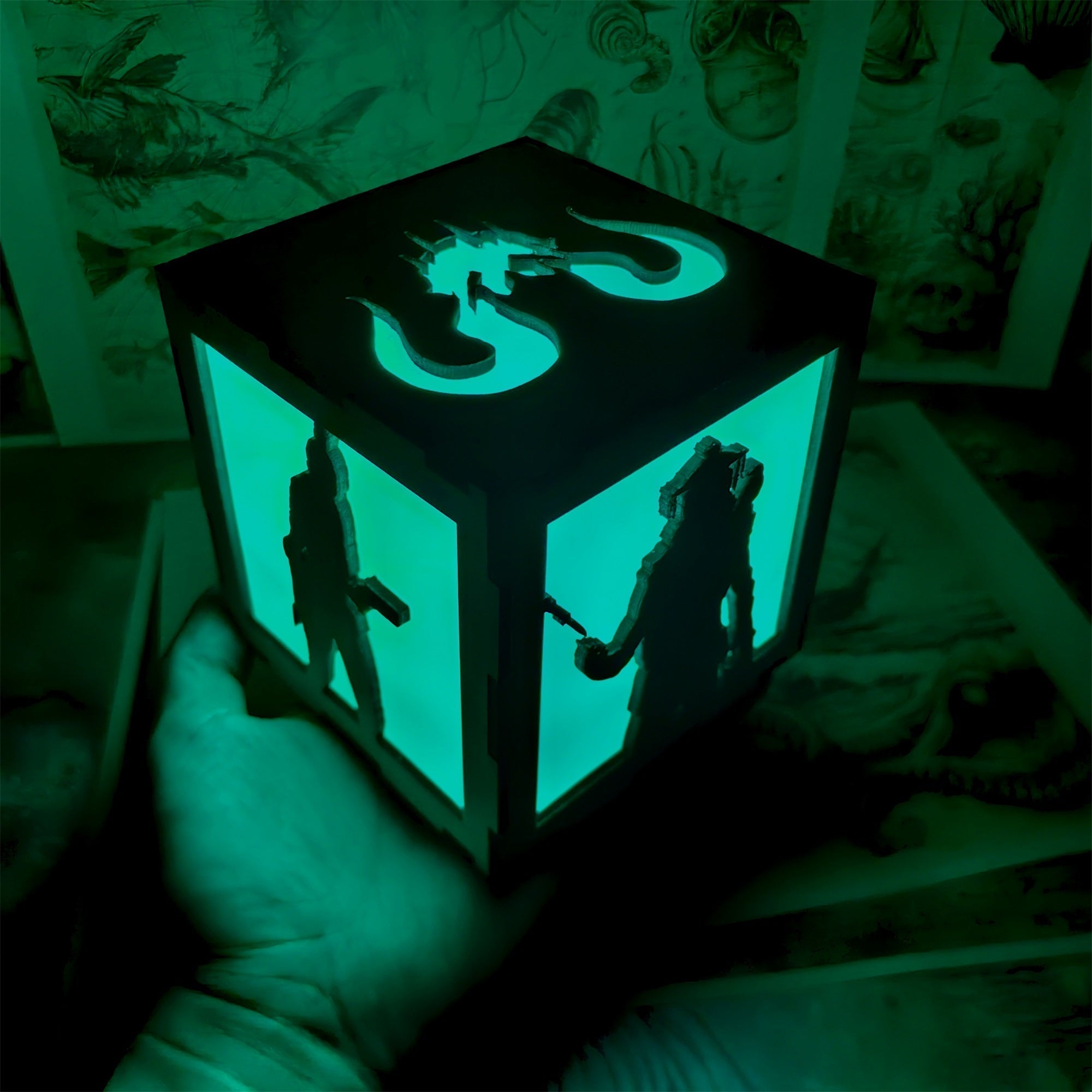 Octane Valkyrie Wood Cube Light Desk Decor - Tophatter Daily Deals