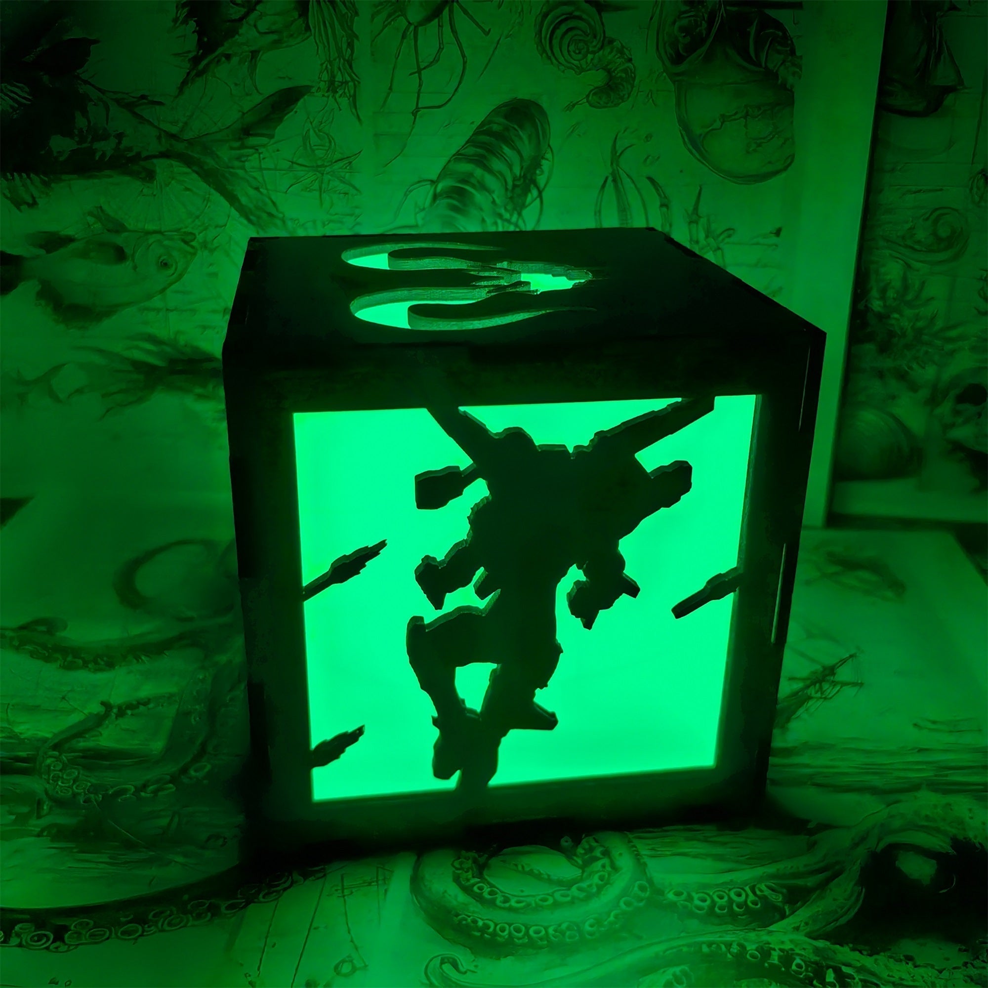 Octane Valkyrie Wood Cube Light Desk Decor - Tophatter Daily Deals