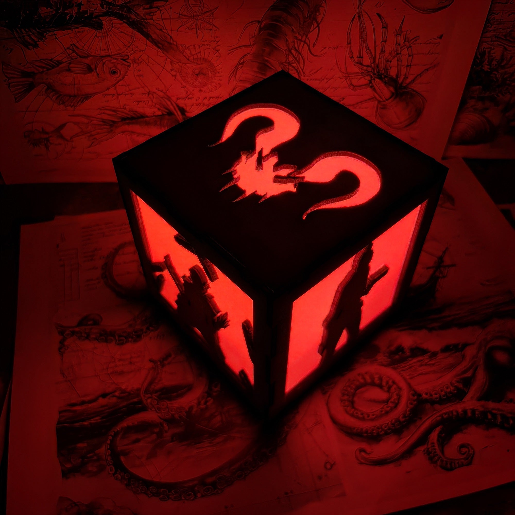 Octane Valkyrie Wood Cube Light Desk Decor - Tophatter Daily Deals