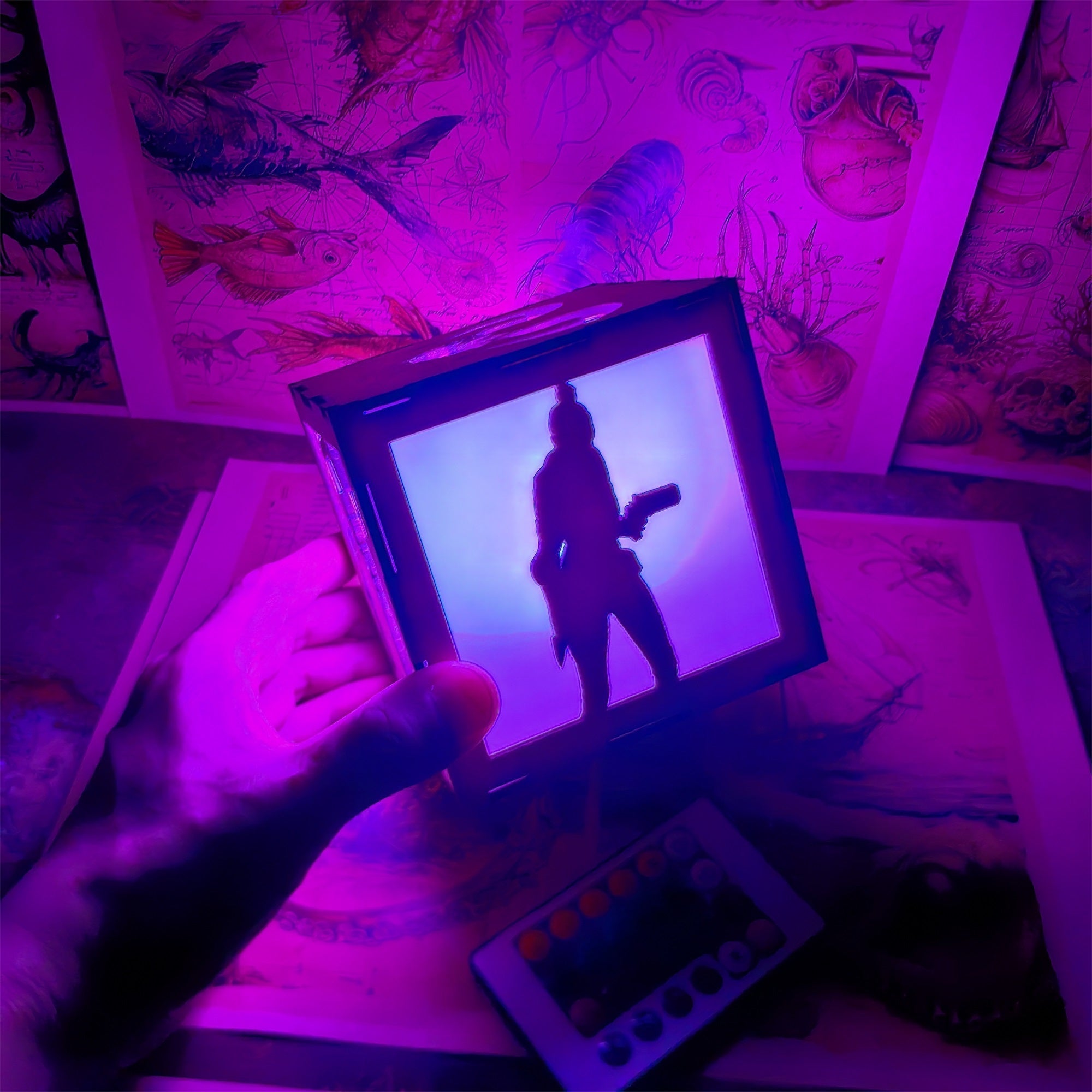 Octane Valkyrie Wood Cube Light Desk Decor - Tophatter Daily Deals