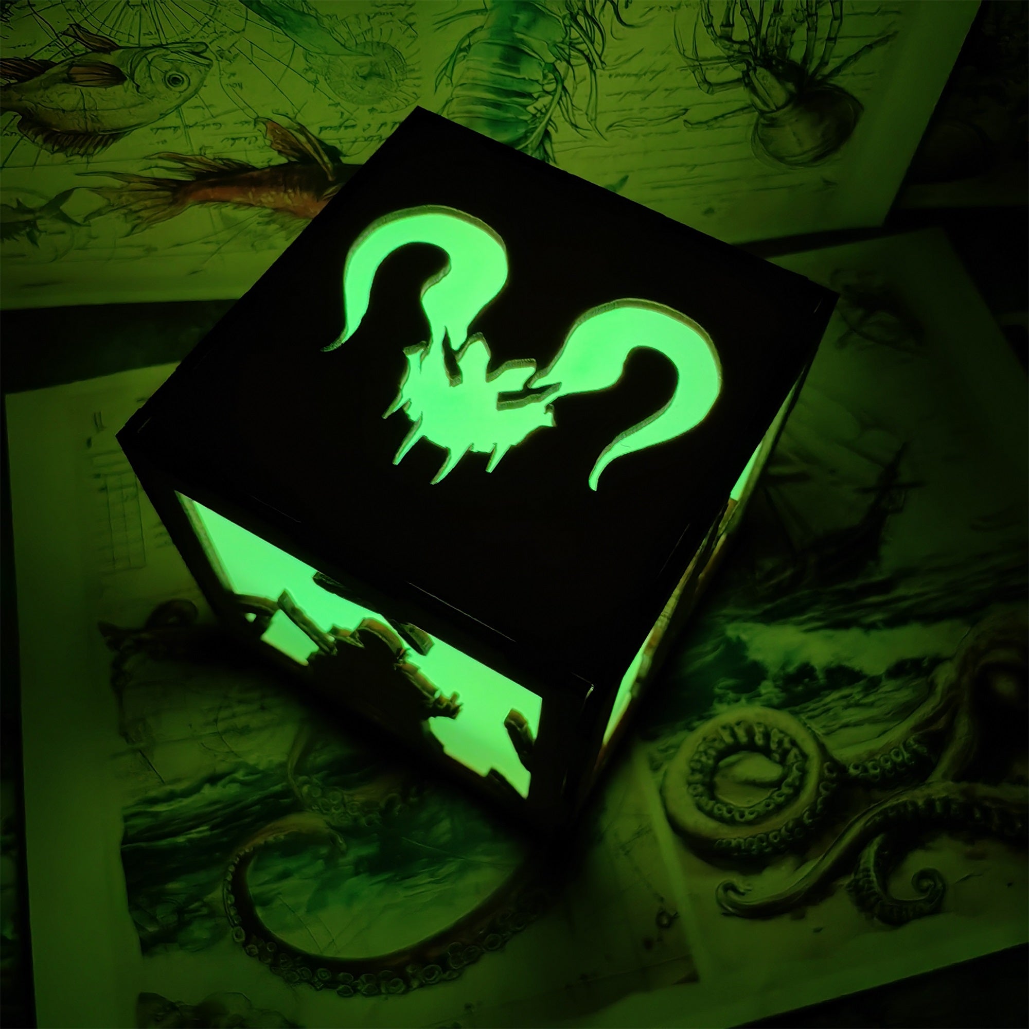 Octane Valkyrie Wood Cube Light Desk Decor - Tophatter Daily Deals