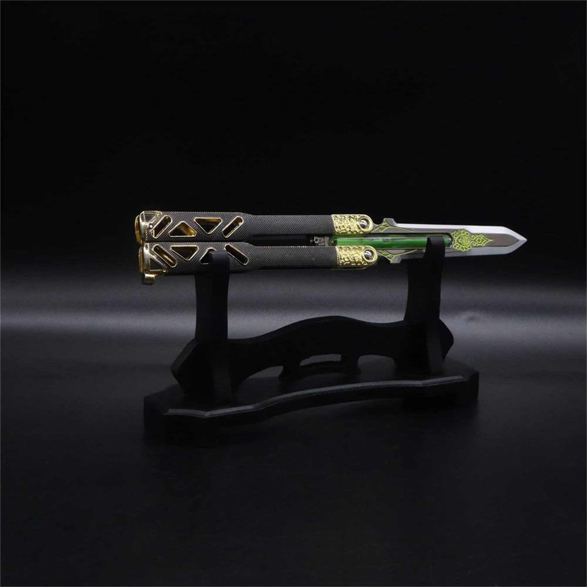 Octane Heirloom V3 Real Liquid Tube Octane Balisong Metal Replica - Tophatter Daily Deals