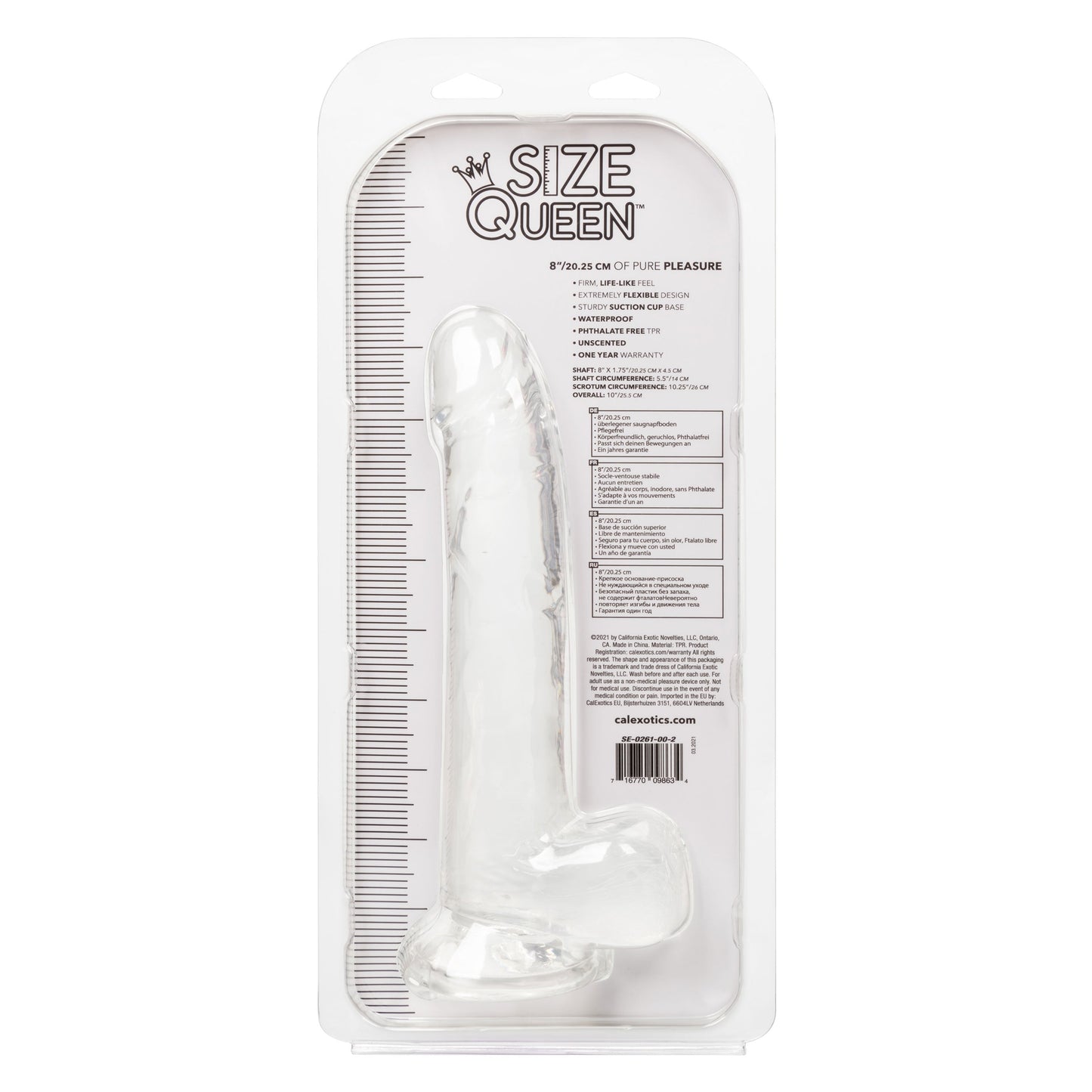 Size Queen 8 Inch Realistic Dong in Ivory > Dildos > Realistic Dildos - Tophatter Daily Deals