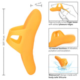 Neon Vibes The Pleasure Vibe (Orange) – Rechargeable Ergonomic Finger Vibrator with 10 Functions > Vibrators > Finger Vibrators - Tophatter Daily Deals