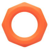 Alpha Liquid Silicone Sexagon Ring Orange Stretchy Comfortable Enhancer > Cock Ring > Single - Tophatter Daily Deals