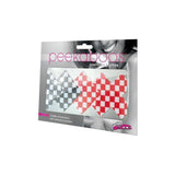Off The Wall Pasties Set with Black and Red Checkered Design > Clothes > Pasties - Tophatter Daily Deals