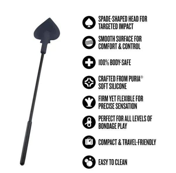 Temptasia Ardor – Body-Safe Silicone Spade Crop > Bondage Gear > Crops - Tophatter Daily Deals