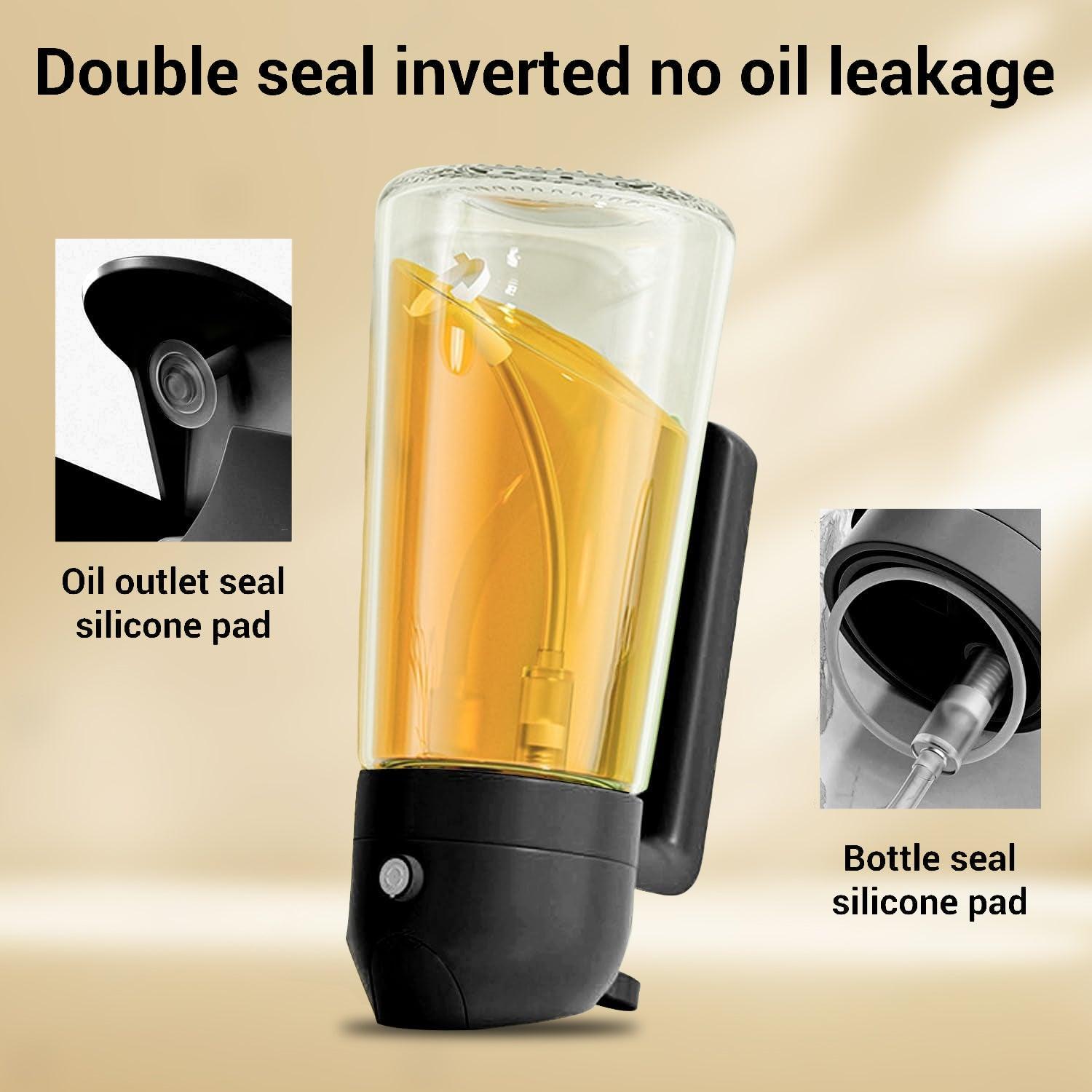 Cooking Oil Spray Bottle - 2-in-1 Oil Dispenser Bottle Refillable BBQ Cooking Olive Oil Sprayer UK Home - Tophatter Daily Deals