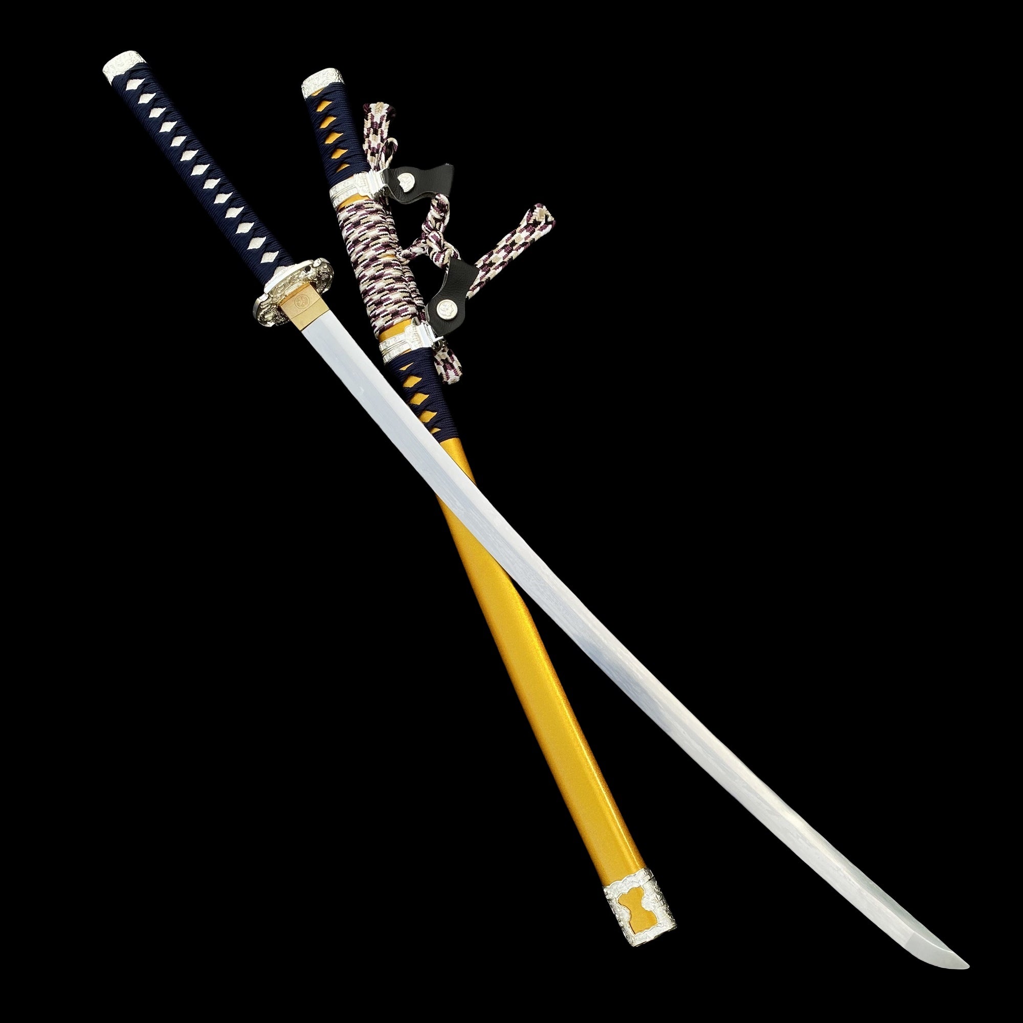 Portable Traditional Japanese Katana With Sageo Unedged (Blunt) - Tophatter Daily Deals