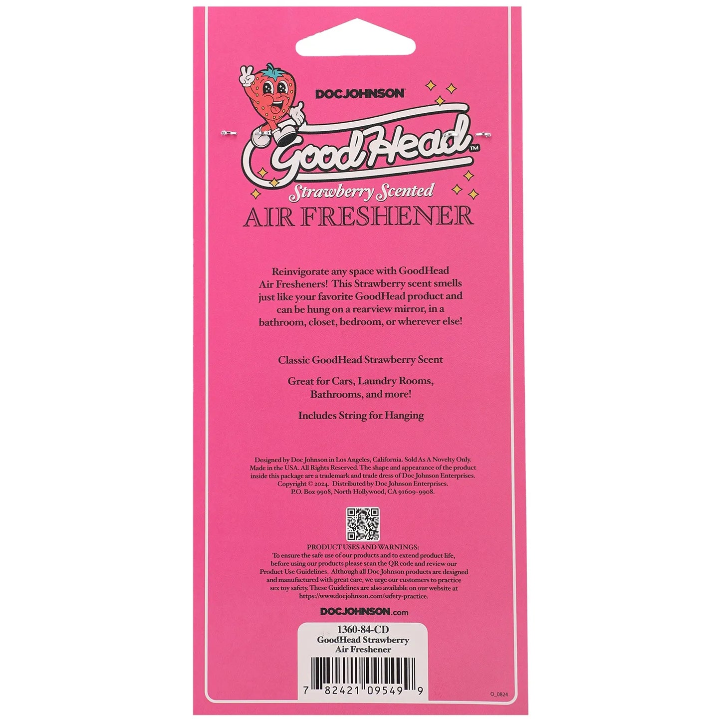 Goodhead Strawberry Scented Air Freshener – Hanging Air Freshener > Novelties > Air Fresheners - Tophatter Daily Deals
