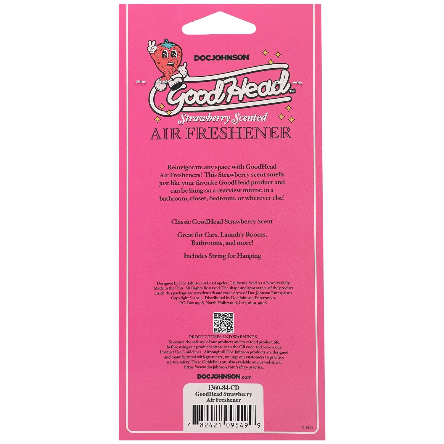 Goodhead Strawberry Scented Air Freshener – Hanging Air Freshener > Novelties > Air Fresheners - Tophatter Daily Deals