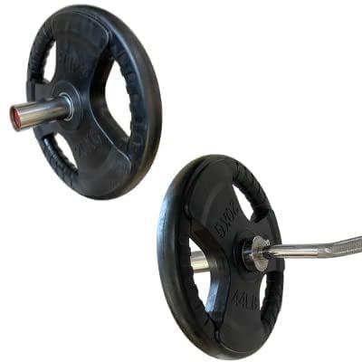 Olympic Barbell Weights Set - Olympic Weight Plates UK 1.25kg to 25kg Set Home Gym Fitness Strength Exercise & Fitness - Tophatter Daily Deals