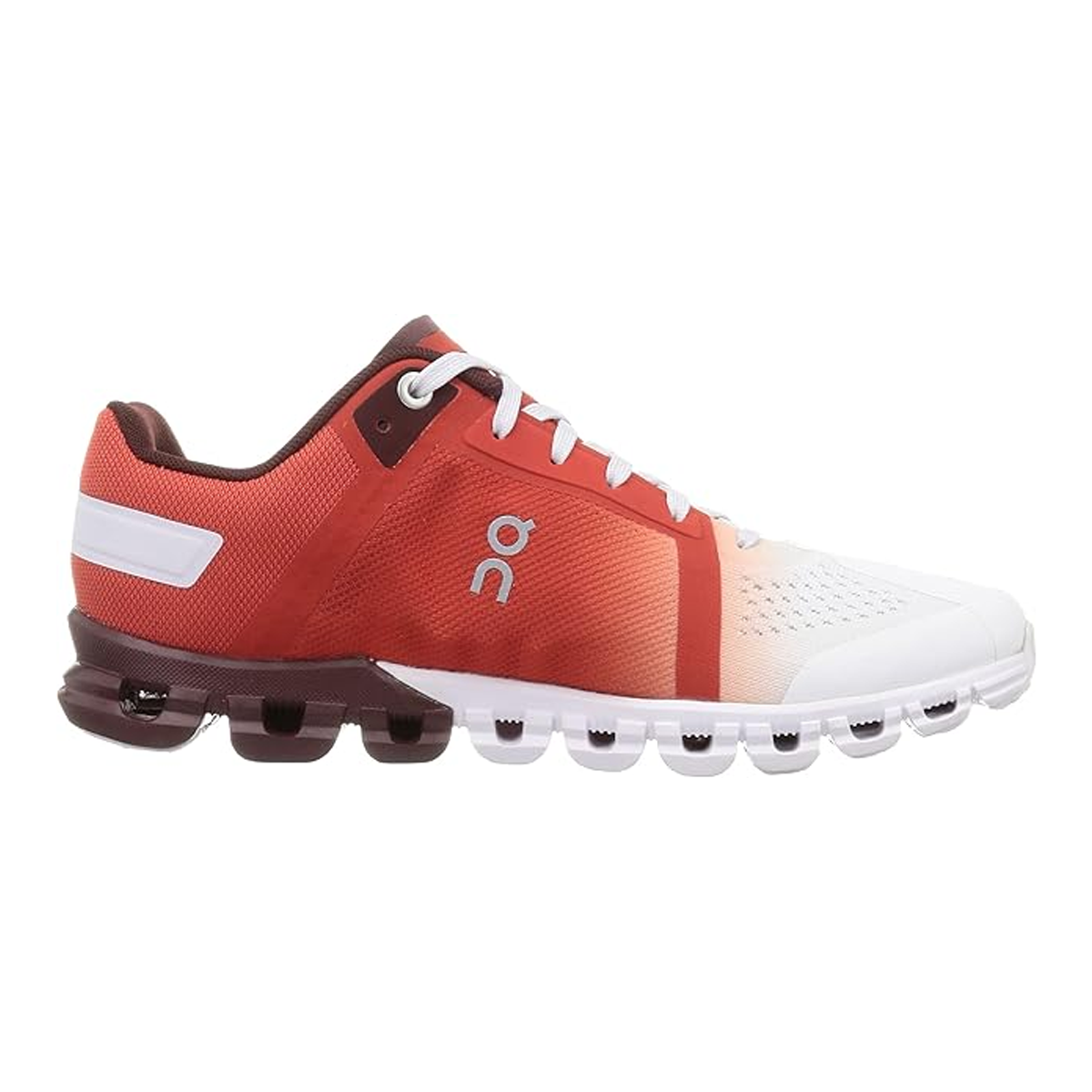 On Women's Cloudflow Running Shoes Rust White Footwear - Tophatter Daily Deals