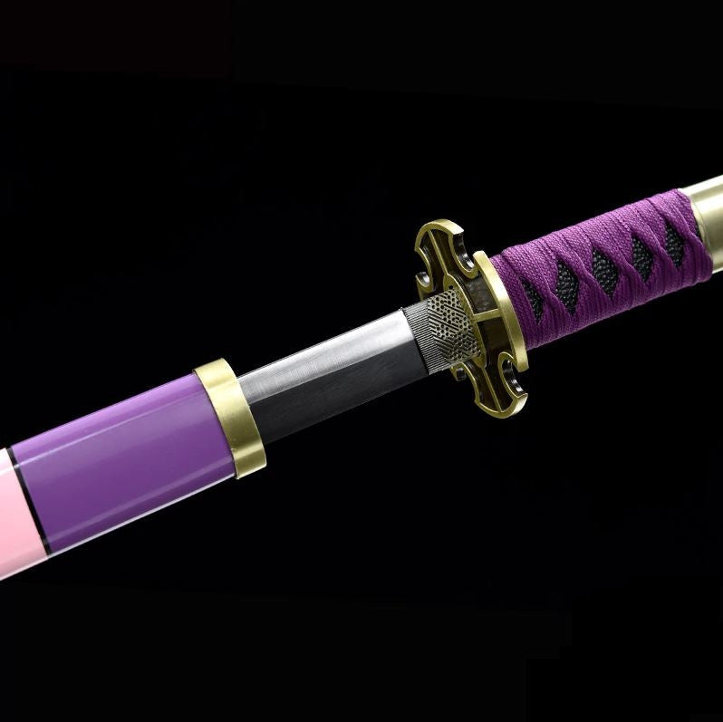 One Piece - Luffy Nidail Kitetsu Display (Straight) Katana Sword - Tophatter Daily Deals