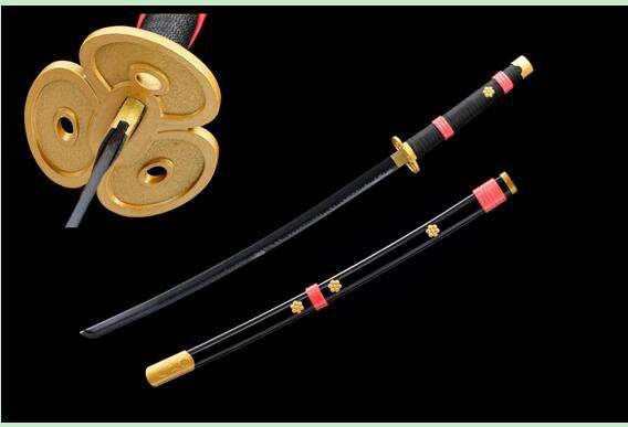 One Piece - Roronoa Zoro Display (Straight) Katana (Black) Katana - Tophatter Daily Deals
