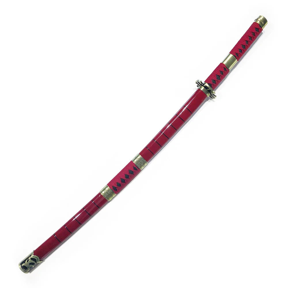 One Piece - Roronoa Zoro's Sandai Kitetsu Display (Straight Blade) Katana Sword - Tophatter Daily Deals