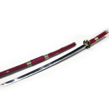 One Piece - Roronoa Zoro's Sandai Kitetsu Display (Straight Blade) Katana Sword - Tophatter Daily Deals