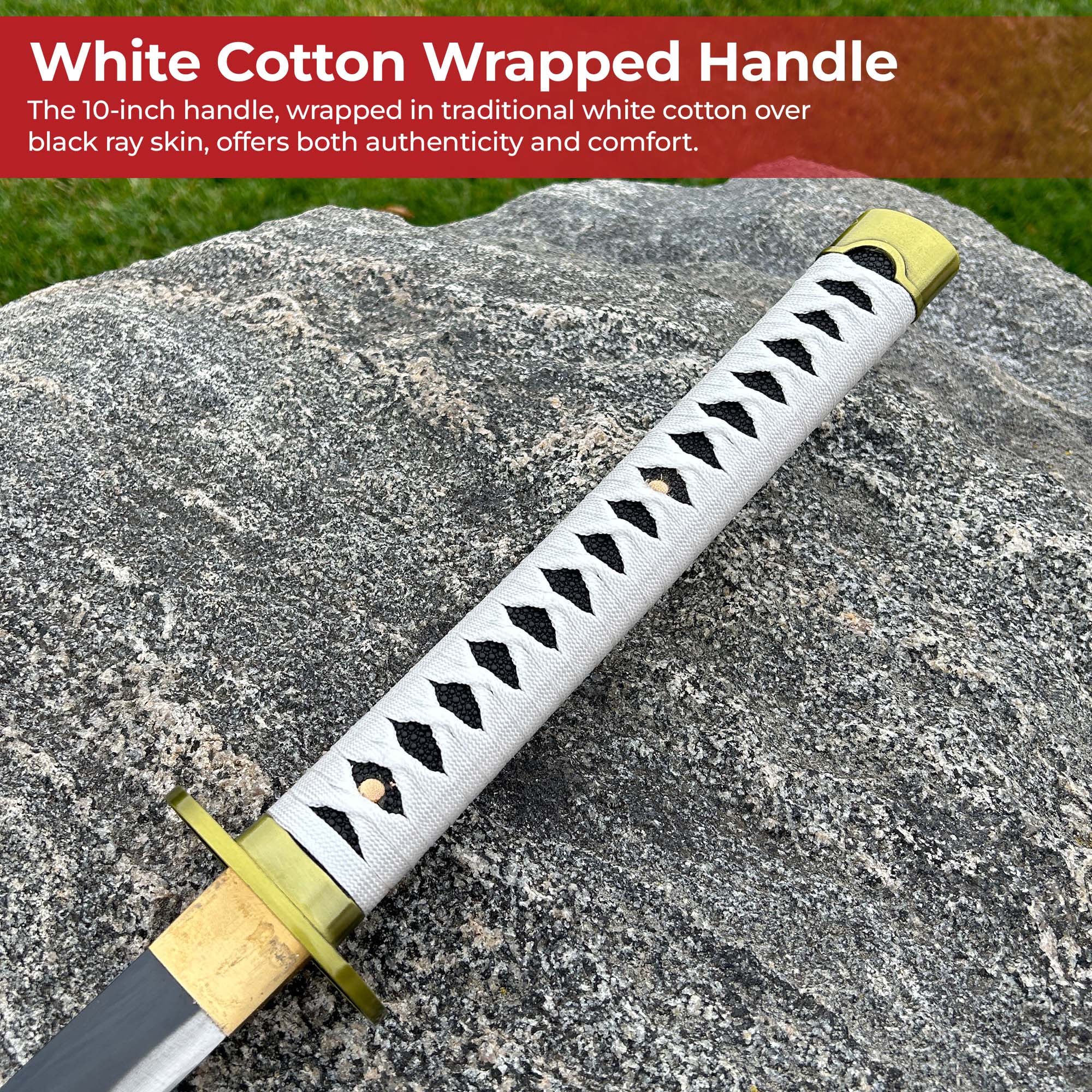 One Piece Zoro Handmade Wado Ichimonji Katana Swords - Tophatter Daily Deals