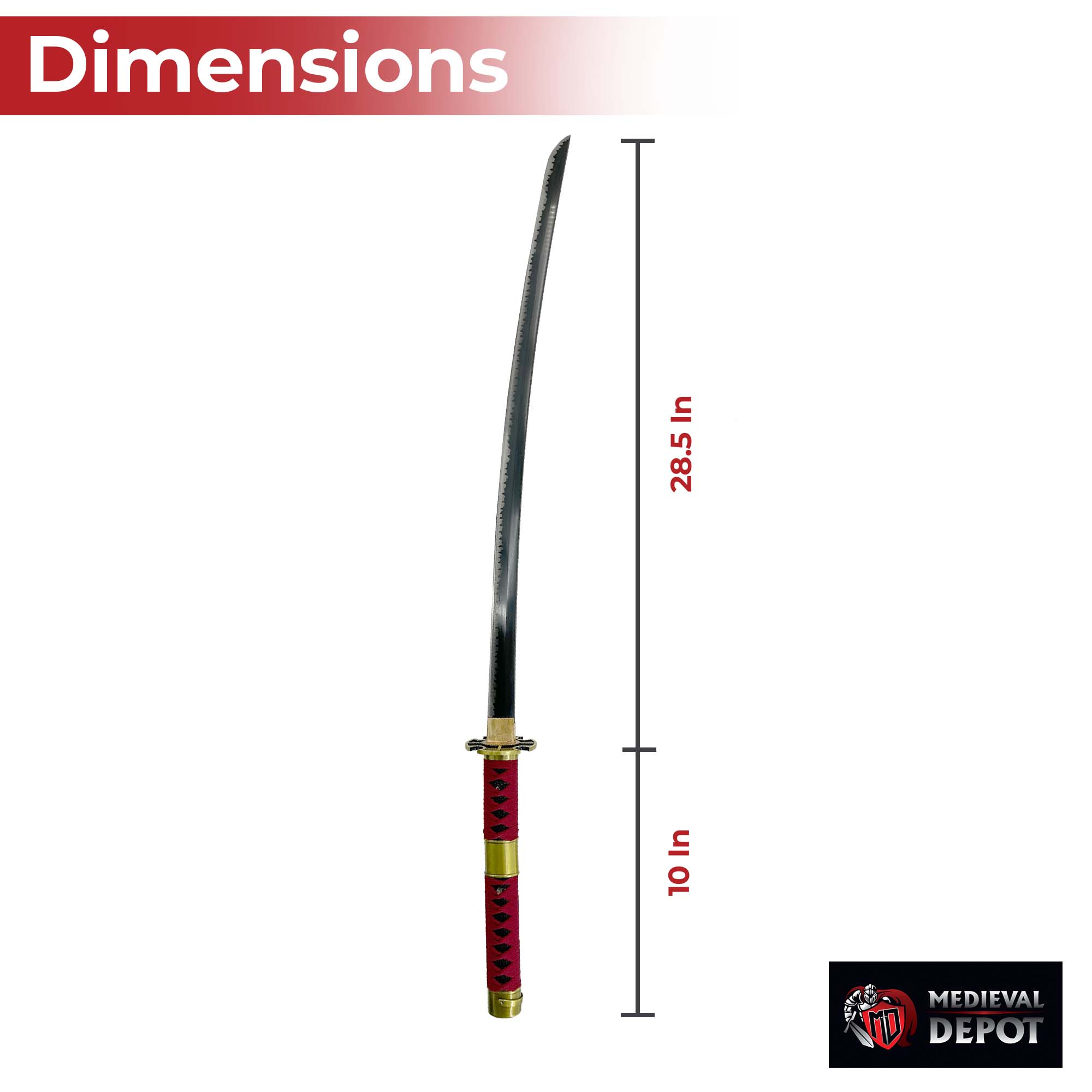 One Piece Zoro Sandai Kitetsu Handmade Katana Swords - Tophatter Daily Deals