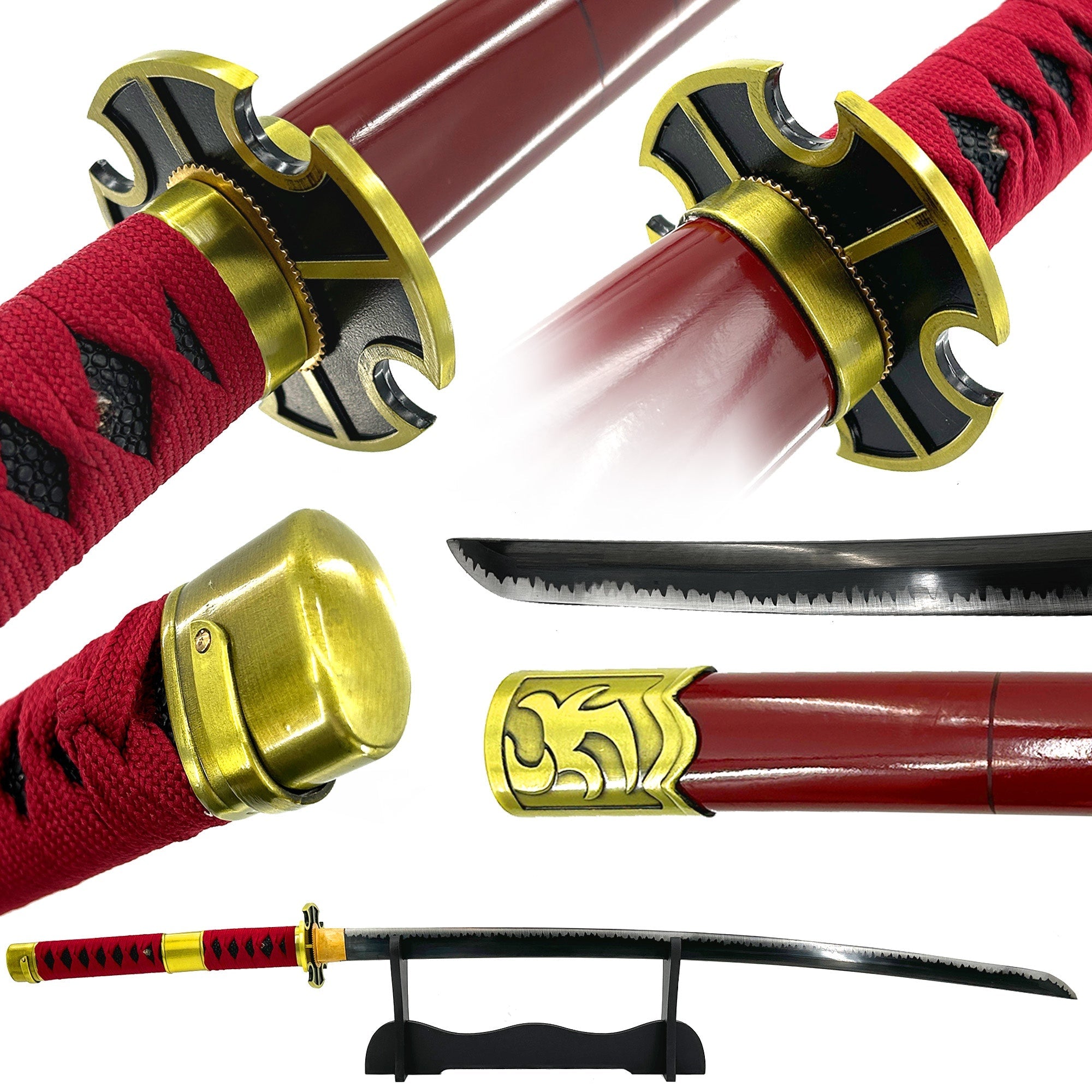 One Piece Zoro Sandai Kitetsu Handmade Katana Swords - Tophatter Daily Deals
