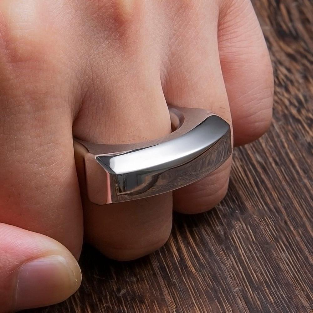 304 Stainless Steel Single Finger Brass Knuckles For Women Brass Knuckles - Tophatter Daily Deals