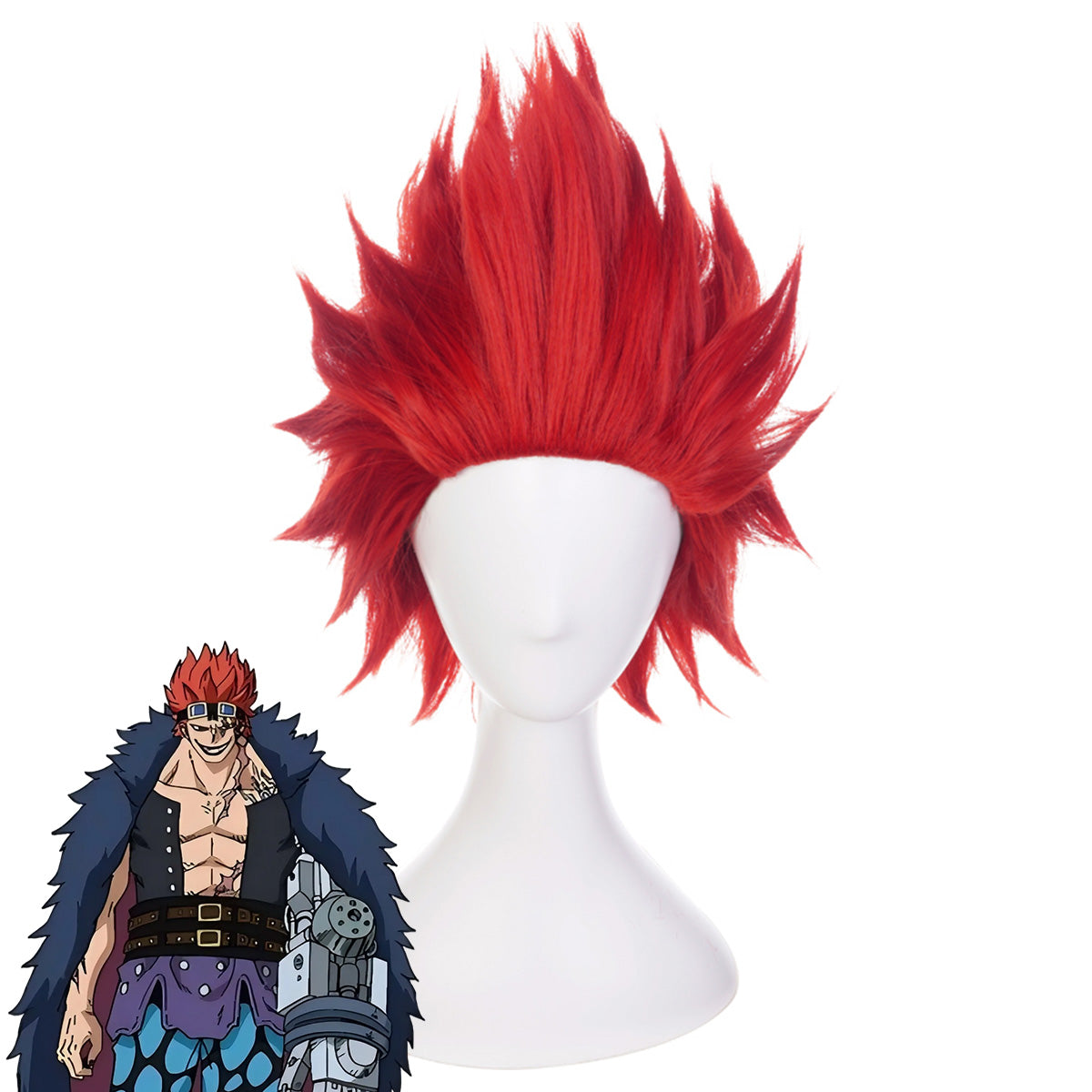 One Piece Eustass Kid Red Cosplay Wig Wig - Tophatter Daily Deals